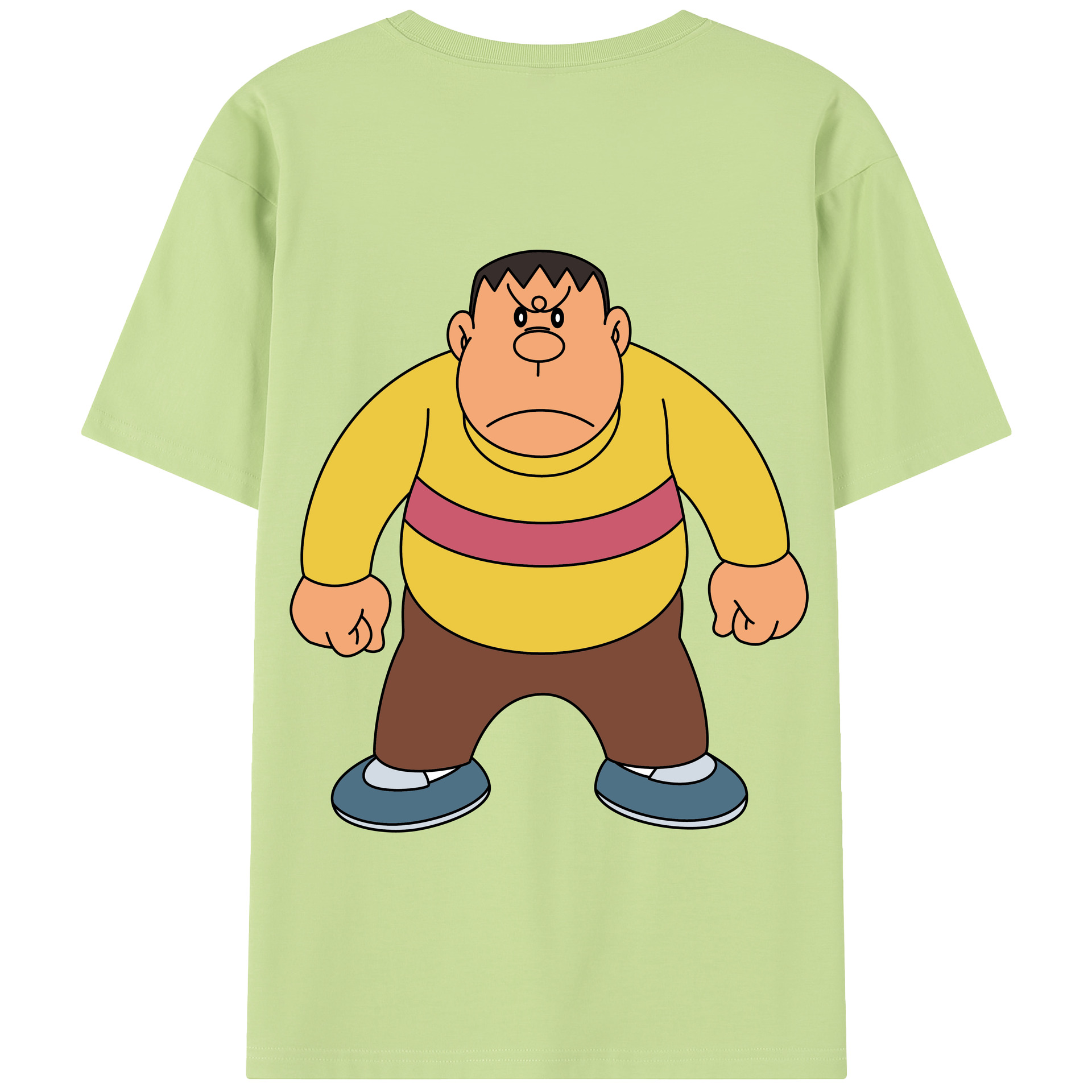 （画像用） ドラえもん 剛田武 Doraemon Gouta Takeshi 綿100％半袖Tシャツ（背面プリント）